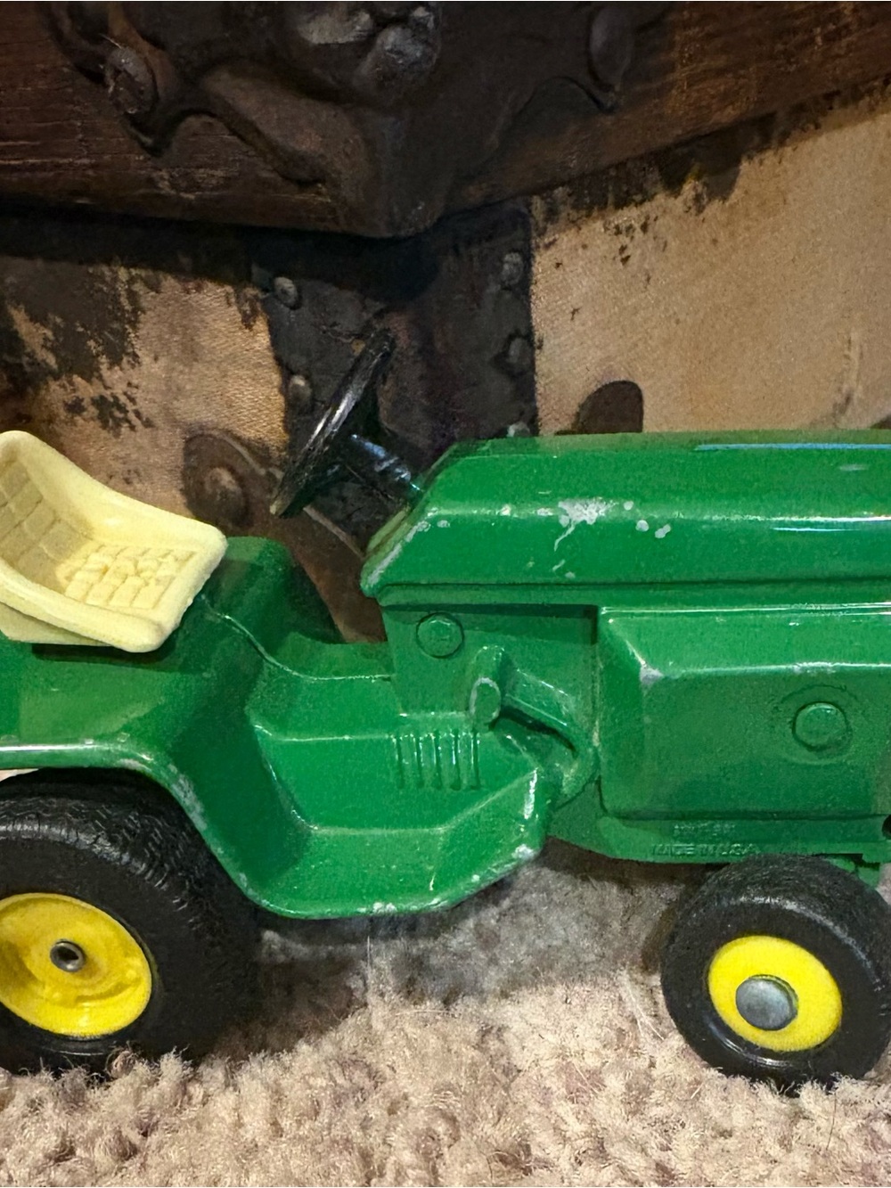 Vintage Die Cast Metal John Deere Toy Tractor